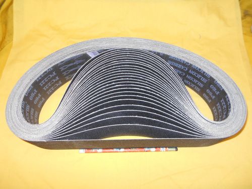 25 NEW SANDING BELTS 3&#034; x 41 1/2&#034; x 80 grit belt sander abrasive PES PC221