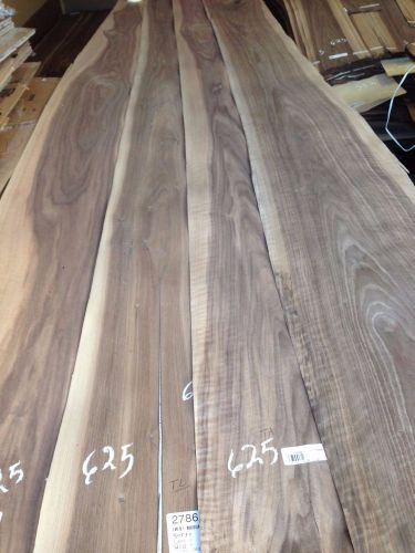 Wood Walnut Veneer 123x11  total  7  pcs RAW VENEER N625..