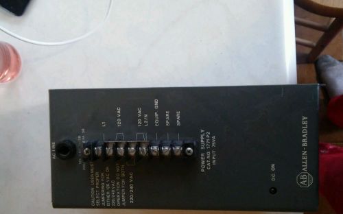 allen bradley 1771-p2 power supply module plc5 75va