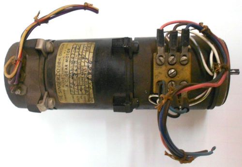 THE SINGER CO A.C. GEAR MOTOR CAT NO: FPE-25L-207-2, VOLTS: 115-36CT, CYC: 60