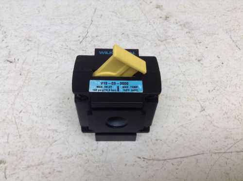 Wilkerson V19-03-0000 Pneumatic Lock Out Shut Off Valve V19030000