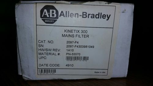 2097-F4 NEW IN BOX ALLEN BRADLEY SERVO DRIVE AC FILTER 480V AC 3 PHASE