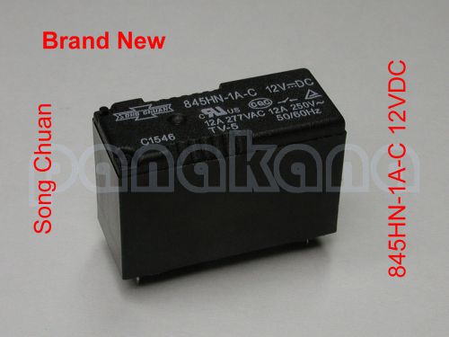 Song chuan 845hn-1a-c 12vdc spst relay – brand new for sale