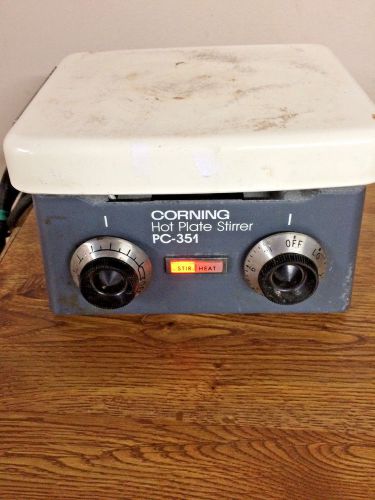 Corning pc-351 hot plate magnetic stirrer 6&#034; x 7&#034; 120v stirring. for sale