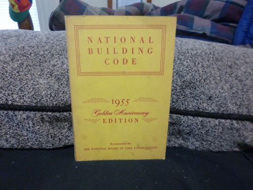 Vintage 1955 National Building Code golden anniversary edition manual