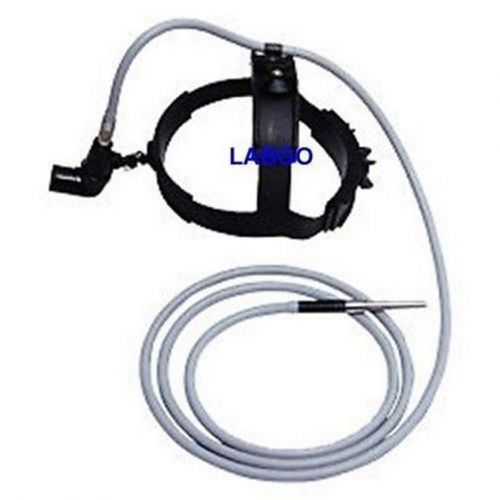 Ent headlight with fiber optic cable surgical labgo fg6 for sale