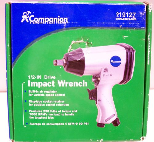 xlf13 SEARS COMPANION PNEUMATIC 1/2 INCH DRIVE IMPACT WRENCH