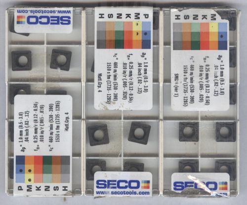 NEW INSERTS,,,30pcs.SECO SCMT 09T308-F2 TP2500 or 32.52-F2 TP2500 TURNING