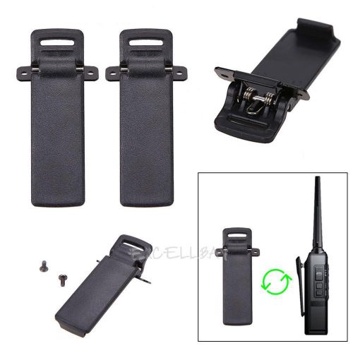 2Pcs UV-5R Clip 2-way Radio Walkie Talkie Spare Part Back Belt Clip For Baofeng