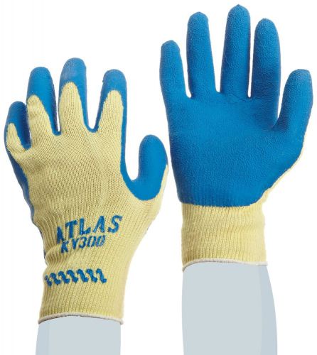 Atlas KV300 Kevlar shell blue latex dipped palm size LG