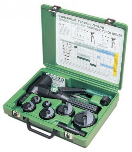 Greenlee 7906SB. 1/2&#034; - 2&#034; Slug Buster Set.  Hydraulic Punch Driver Set