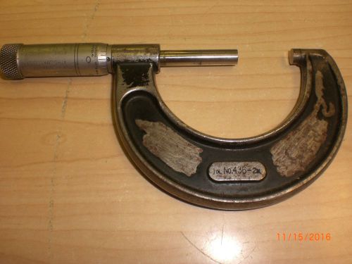 Starrett 1in. No.436 - 2in Micrometer engraved