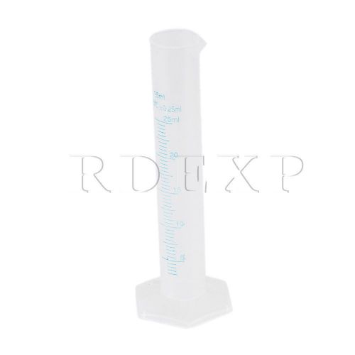 25ml plastic double graduated lab measuring cylinder set of 5 for sale