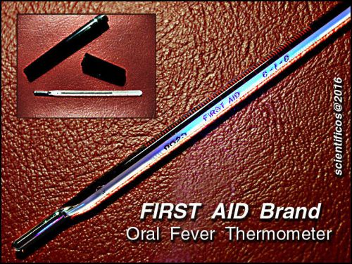 FIRST AID Brand C-I-C Oral Fever Thermometer in Great Condition with Case