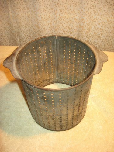 ENTERPRISE 4 Qt. No. 25 SAUSAGE STUFFER / PRESS STRAINER BASKET INSERT 6.5&#034; Dia.