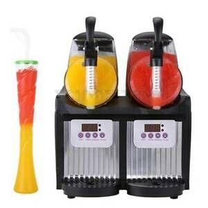 5L Commercial Slushy Machine 2.5Lx2 Double Tank Electric Automatic Slush Maker