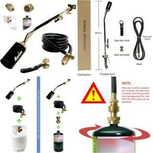 Heavy-Duty Propane Torch Weed Burner, High Output 500,000 Btu, Weed Torch Bar, W