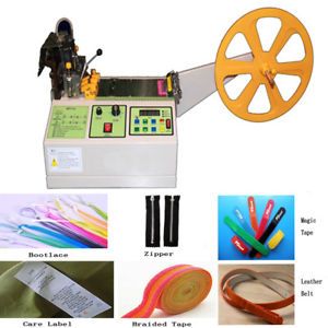 Automatic Textile Ribbon Cutting Machine Computer Control Hot Cold Cutting 110V