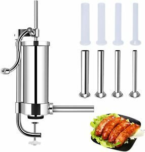 Gekufa Vertical Manual Sausage Stuffer Homemade Sausage Maker Stainless Steel 8