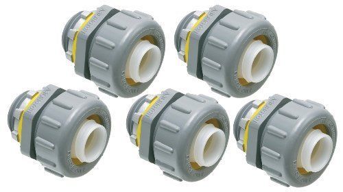 Arlington nmlt50-5 1/2-inch non-metallic straight liquid-tight connector  5-pack for sale