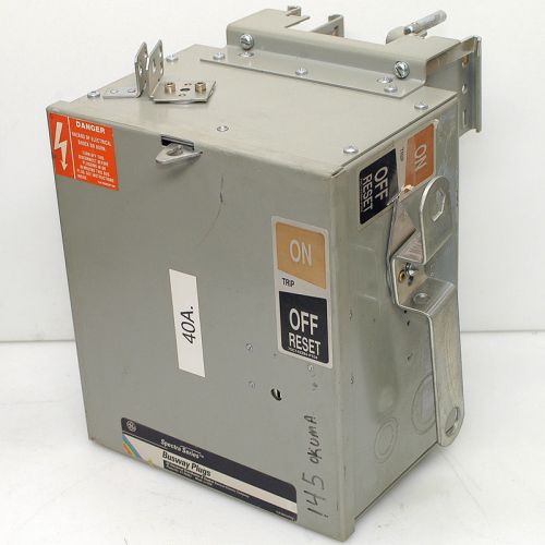 Ge spectra sb34ed4g busway bus plug flex-a-plug 40a 480v 3ph breaker style 1 for sale