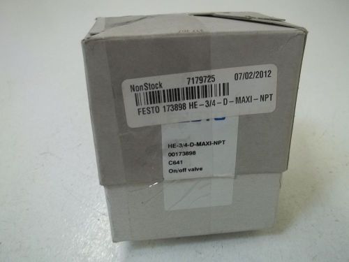 FESTO HE-3/4-D-MAXI-NPT PRESSURE REGULATOR *NEW IN A BOX*