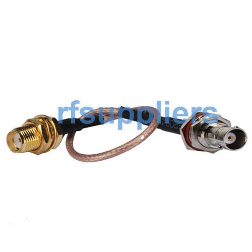 Coax rg316 bnc female (jack) bulkhead o-ring to sma female rf assembly 10~30cm for sale