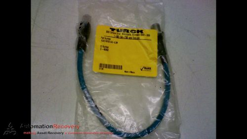 TURCK RJ45 FKFDD 440-0.3M CORDSET 4P FEMALE STRAIGHT TO ETHERNET 0.3M, NEW