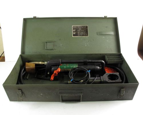 Burndy Y34BP-2 Hypress Foot Operated Hydraulic Pump w/ Crimper Heads and Dies