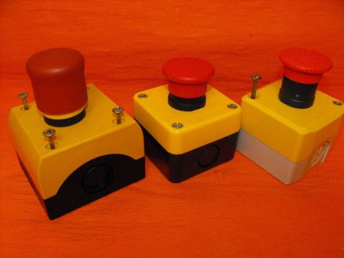 Emergency Stop Push Button.Schneider/Telemecanique.600V(LOT3PCS)NEW