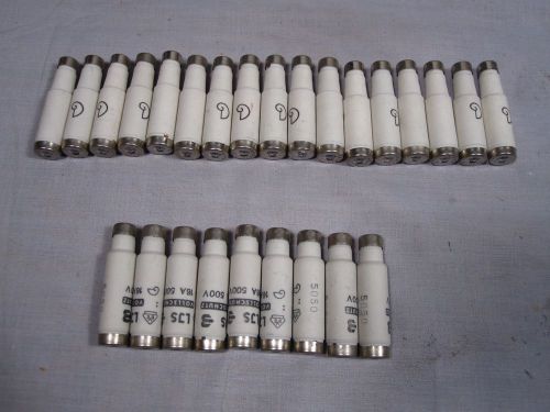 (qty 26) vollschutz ljs 16a 500v ceramic fuses for sale