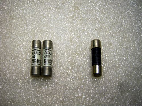 (G1-8) Lot of 3 Gould GFN2 GFN-1-1/8 Fuses