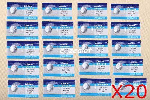 20PCS CR1216 3V Li Battery Coin batteries watch batteries  Button batteries