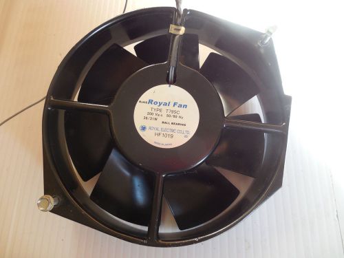 ROYAL ELECTRIC CO COOLING FAN T795C 200VAC 60HZ 3/31W