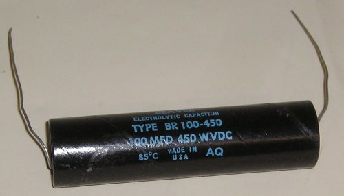 8pcs  cde beaver electrolytic capacitor 100mfd 450v br100-450 for sale