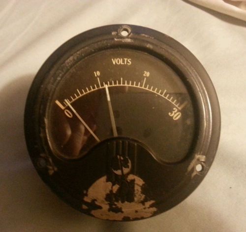 Vintage Weston AC Voltage  DC Amperes Gauge Good Condition