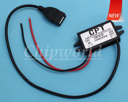 DC-DC 12V to 5V Regulator Converter Step Down Power Module USB Output new