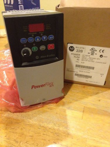 New Allen-Bradley 22B-D6P0N104 PowerFlex 40 3 HP AC Drive - Series A