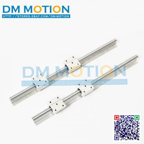 2 sbr12 l300mm rails shaft support + 4 sbr12uu blocks linear bearing slide unit for sale