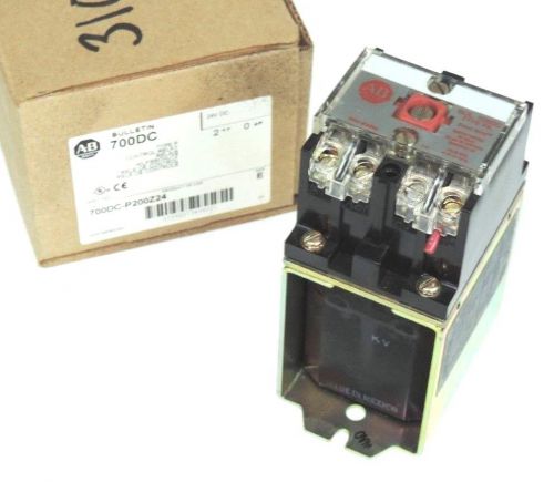 NIB ALLEN BRADLEY 700DC-P200Z24 SER. E CONTROL RELAY 24V COIL TYPE P