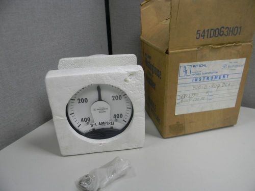 WESCHLER / WESTINGHOUSE KX-241 400-0-400 DC AMPERES METER NEW