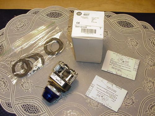 Allen Bradley 800T-QH24B Pilot Light, Blue, Type 4,13 24 Volt NEW IN BOX!