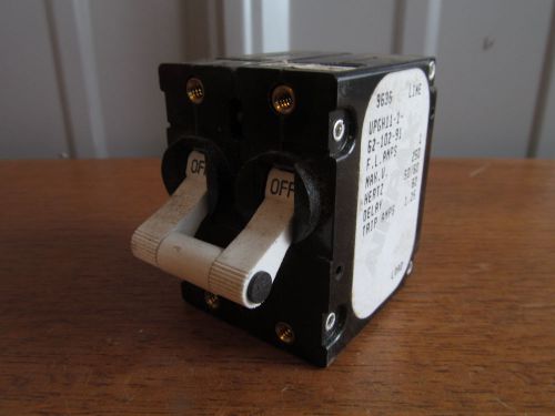 Airpax 1 amp circuit breaker 250 vac delay 62 #upgh11-1-62-102-91 (am-10) for sale