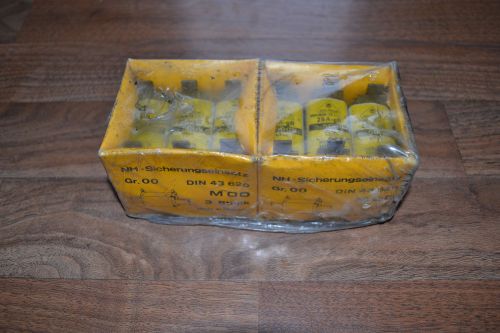 Jean muller vde-0636/23 size hls00, 25a 500v fuse (2 boxes of 3) ***nib*** for sale