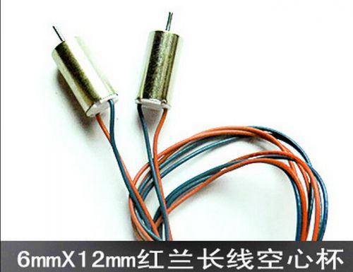 10pcs 6*12mm 3V 44000 RPM Coreless Motor High-speed Motor Model Aircraft