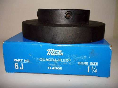 Martin quadra flex coupling flange nib part #6j, bore size 1 1/4&#034; for sale