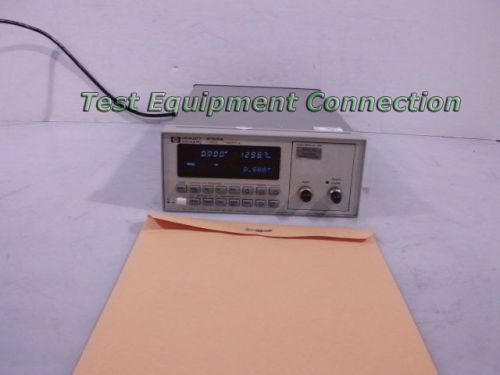 Agilent 8156A-101 with Cal Cert Optical Attenuator