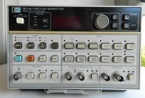 Hp 3314a function generator,20 mhz. option 001. calibrated 90-day warranty for sale