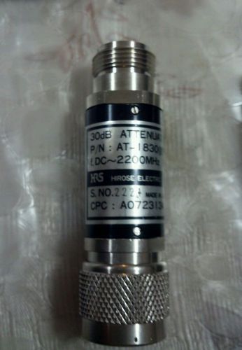 hirose 30dB Fixed Coaxial Attenuator DC-2200 MHZ 5W N-Type