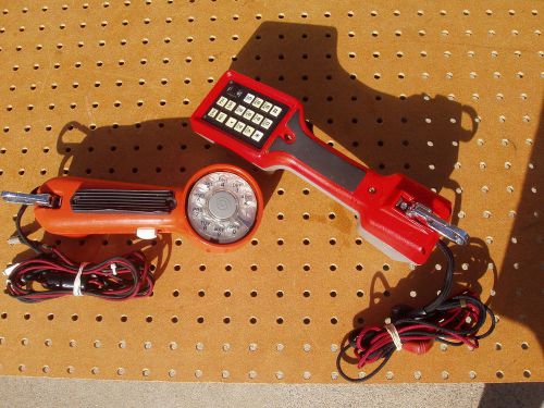 HARRIS TS22 209 TELEPHONE BUTT SET + ROTARY WESTERN ELECTRIC BELL SET DECENT